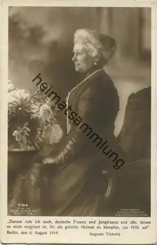 Preussen - Kaiserin Auguste Victoria - Phot. Selle & Kuntze Niederastroth Potsdam - Verlag Gustav Liersch Berlin