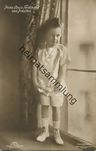 Preussen - Prinz Louis Ferdinand von Preussen - Phot. Keturah Collins London - Verlag Gustav Liersch Berlin