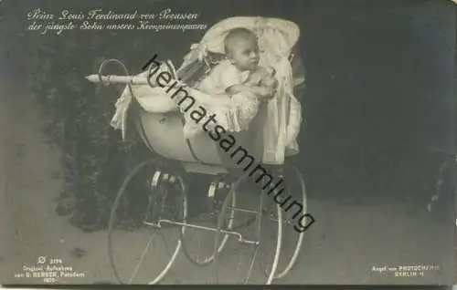 Preussen - Prinz Louis Ferdinand von Preussen - Phot. G. Berger Potsdam - Verlag Photochemie Berlin