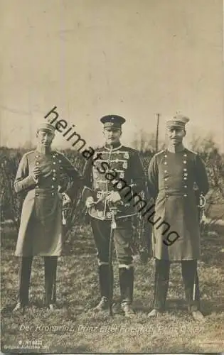 Preussen - Der Kronprinz - Prinz Eitel Friedrich - Prinz Oskar - Phot. Rosenberg Südende 1911
