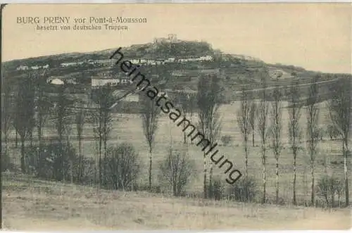 Burg Preny vor Pont-a-Mousson - Verlag P. Maas Sohn Metz