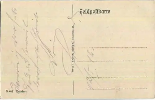 Somme-Py - Verlag H. Wiegand Leipzig - Rückseite beschrieben 1916