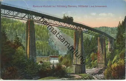 Ravenna-Viadukt bei Höllsteig-Sternen  - Höllental - Verlag Louis Glaser Leipzig