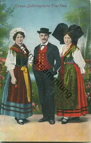 Elsass-Lothringische Tracht - Verlag Emil Hartmann Strassburg