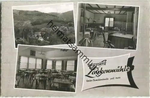 Lauxburg im Wispertal - Gaststätte Laukenmühle - Besitzer Herbert Schifferstein - Verlag Foto-Bohn Wiesbaden