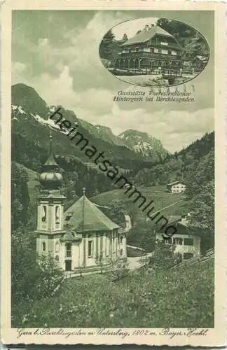 Gern bei Berchtesgaden - Gaststätte Theresienklause Hintergern - Besitzer Josef Rieder - Verlag Schöllhoren AG München