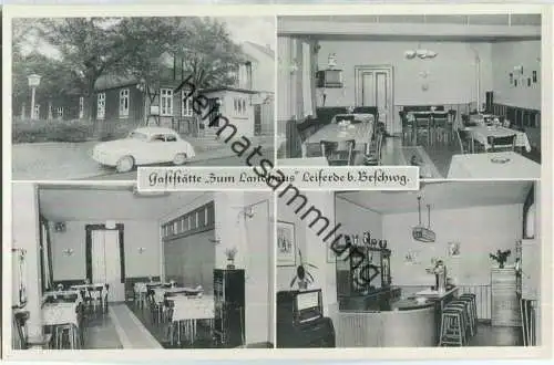 Leiferde bei Braunschweig - Gaststätte Zum Landhaus - Inhaber Erich Hopert - Verlag Adolf Becker Braunschweig