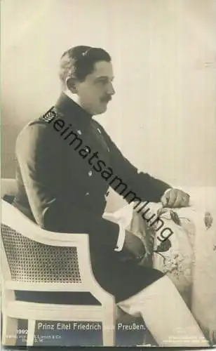 Prinz Eitel Friedrich von Preussen - Verlag Gustav Liersch & Co. Berlin - Phot. Erich Sellin Berlin