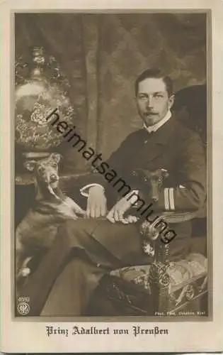 Prinz Adalbert von Preussen - Phot. Ferd. Urbahns Kiel - Verlag NPG Neue Photographische Gesellschaft Berlin