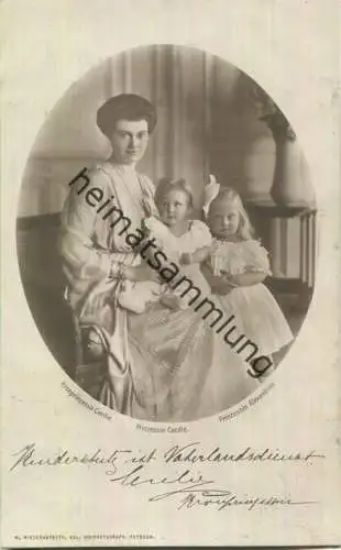 Kinderschutz ist Vaterlandsdienst - Kronprinzessin Cecile - Prinzessinnen Cecilie und Alexandrine