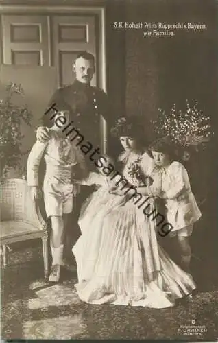 Prinz Rupprecht von Bayern mit Familie - Phot. F. Grainer München - Verlag Percy Hein München