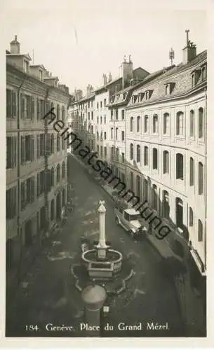 Genf Geneve - Place du Grand Mezel - Foto-AK - Edition O. Sartori Geneve