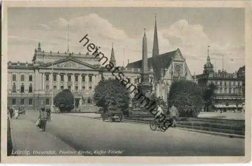 Leipzig - Universität - Pauliner Kirche - Kaffee Felsche - Verlag Günther Kirstein & Wendler Leipzig