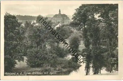 Sohland Spree - Rathaus - Foto-Ansichtskarte - Verlag Geyer & Co Breslau