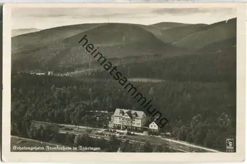 Frankenhain bei Gräfenroda - Erholungsheim - Fliegeraufnahme - Foto-Ansichtskarte - Verlag Klinke & Co Berlin