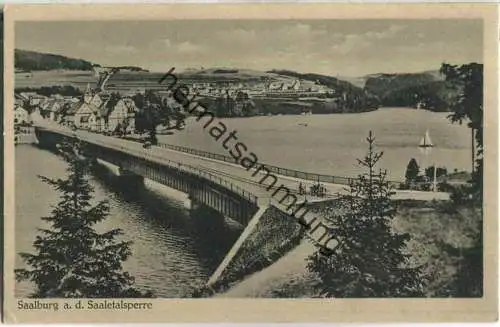 Saaletalsperre - Saalburg - Verlag Richard Zieschank Rudolstadt