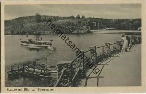 Saaletalsperre - Saalburg - Verlag Richard Zieschank Rudolstadt