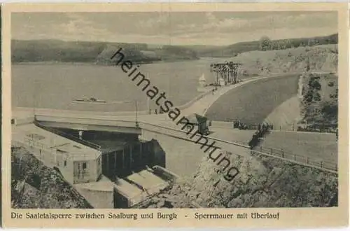 Saaletalsperre - Saalburg - Burgk - Verlag Richard Zieschank Rudolstadt