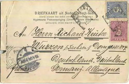 Borneo - Einwohner - Nederlandsch-Indie - Verlag Rob. Hennemann & Co Bandjermasin