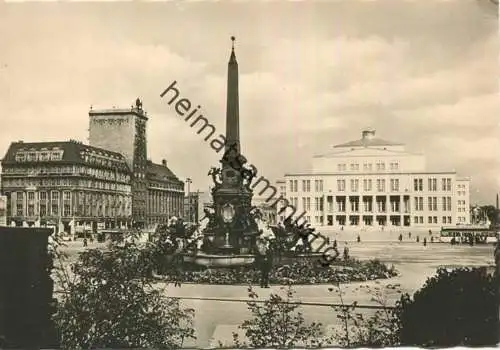 Leipzig - Opernhaus am Karl-Marx-Platz 1961 - Foto-AK Grossformat - Verlag Konsum Foku Magdeburg