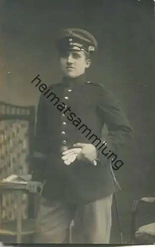 Soldat - Portraitaufnahme - Uniform - Verlag Hermann Stumm Goslar