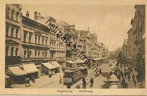 Magdeburg - Breiteweg - Strassenbahn Nr. 2 Buckau