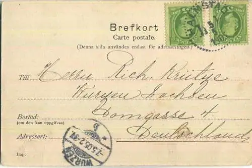Jernvägsbron - Eisenbahn - Verlag Albert Lindblad & Co Halmstadt