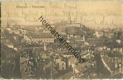 Pinerolo - Panorama - Verlag Ferrate Giovanni Portici Nuovi