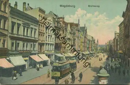 Magdeburg - Breiteweg - Strassenbahn Nr. 2