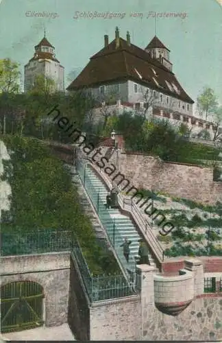 Eilenburg - Schlossaufgang vom Fürstenweg - Verlag Leipziger Kunstverlag Leipzig