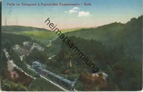 Zeitzgrund - Klosterlausnitz - Roda - Eisenbahn - Verlag Br. Gerlach Klosterlausnitz