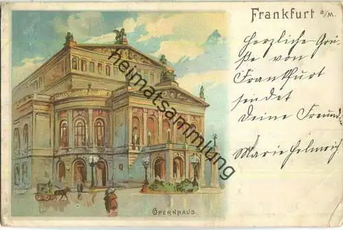 Frankfurt - Opernhaus - Verlag S. Wronker & Co Frankfurt