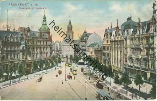 Frankfurt - Römermarkt - Strassenbahn - Verlag Dr. Trenkler & Co Leipzig