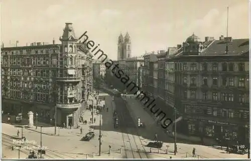 Magdeburg - Hasselbach-Platz - Foto-AK - Verlag Trinks Leipzig