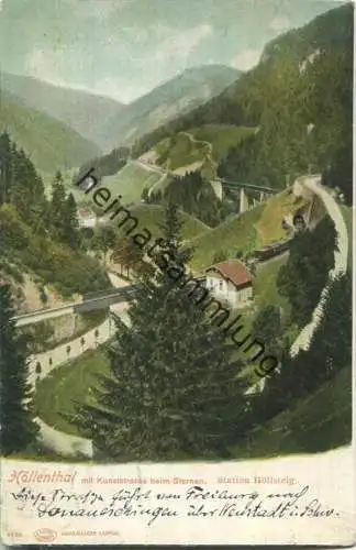 Höllental - Höllensteig - Eisenbahn - Verlag Louis Glaser Leipzig