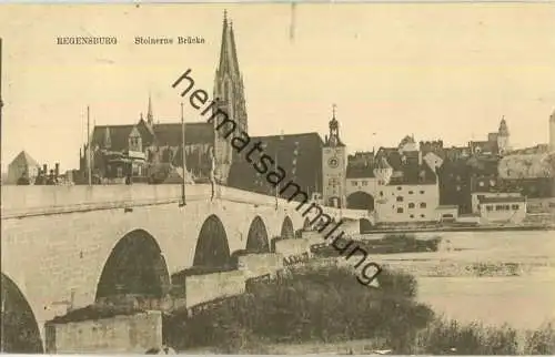 Regensburg - Steinerne Brücke - Verlag W. H. D. 2796