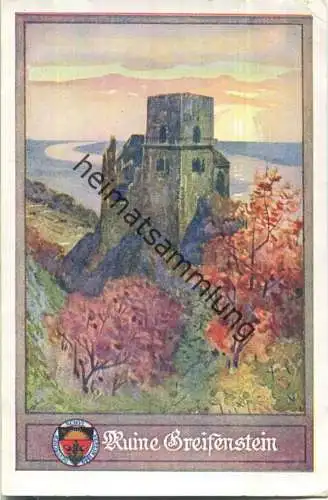 Ruine Greifenstein - Deutscher Schulverein Nr. 138 - Verlag Eckart Wien 20er Jahre