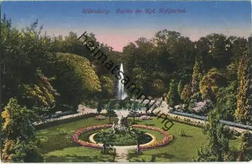 Würzburg - Hofgarten - Verlag F. Jos. Förderer Würzburg