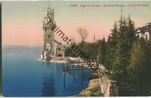 Lago di Garda - Gardone Riviera - Torre Ruhland - Edition Photoglob Zürich