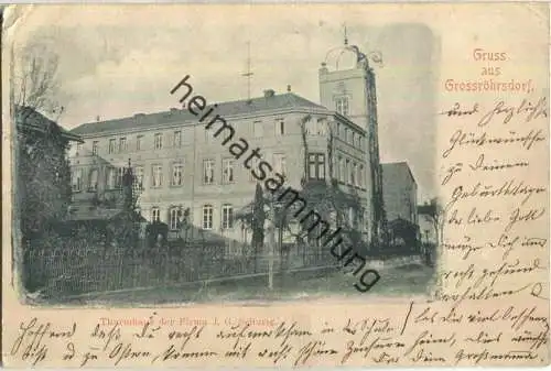 Klipphausen - Grossröhrsdorf - Turmhaus der Firma J. G. Schurig