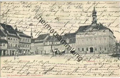 Radeberg - Marktplatz - Verlag Paul Heine Dresden
