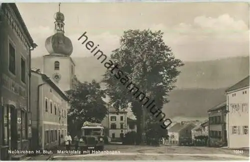 Neukirchen beim Heiligen Blut - Marktplatz - Lieferwagen - Verlag Anton Hoermann Neukirchen Hlg. Blut