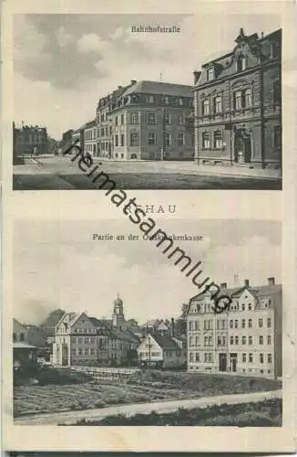 Rehau - Bahnhofsstrasse - Ortskrankenkasse - Verlag Adolf Geier Rehau