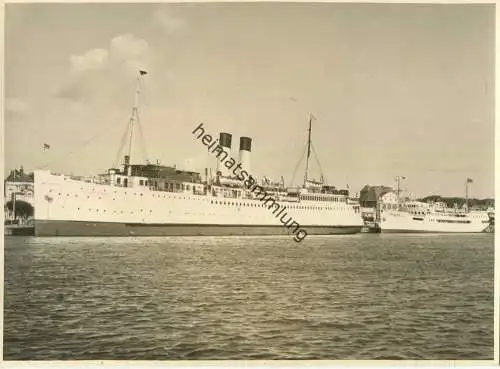 Konung Gustav V schwedisches Eisenbahnfährschiff - Foto 17cm x 22cm