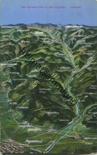 Lebertal - Vogelschau - Feldpost - Verlag Emil Hartmann Strassburg