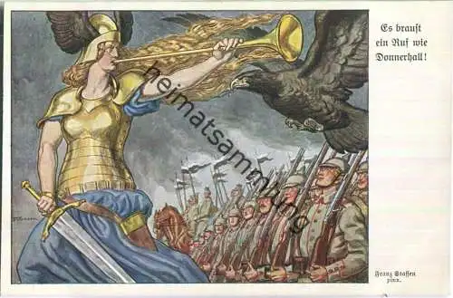 Es braust ein Ruf wie Donnerhall - Franz Stassen - Verlag Hermann A. Wiechmann Goslar Nr. 2035