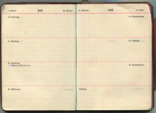 Taschenkalender 1930 - Siemens & Halske AG Siemens-Schuckertwerke AG - 22. Jahrgang - Notizbuch - Stift - Ledereinband -