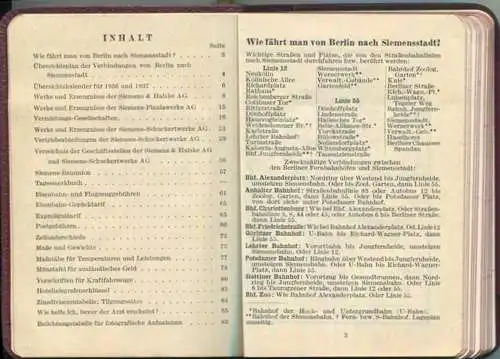 Taschenkalender 1936 - Siemens 28. Jahrgang - Notizbuch Stift - Ledereinband - ungebraucht