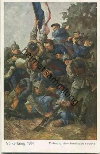 Völkerkrieg 1914 - Eroberung einer Französischen Fahne - Nr. 62