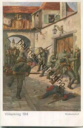 Völkerkrieg 1914 - Strassenkampf - Nr. 61